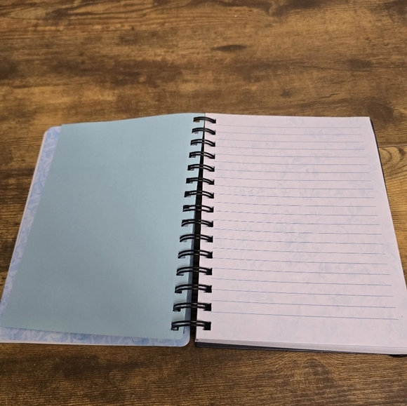 3/$15 Never Used Purple Butterfly Spiral Notebook Psalm 91:11 - Picture 6 of 8